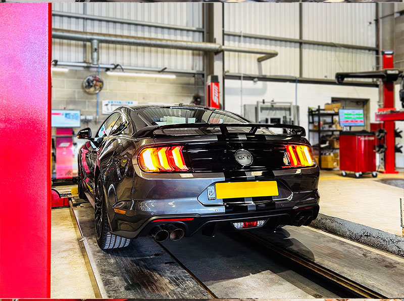 Mustang on the MOT Ramp at Dack