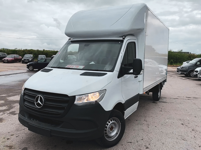 White Luton Rental Van