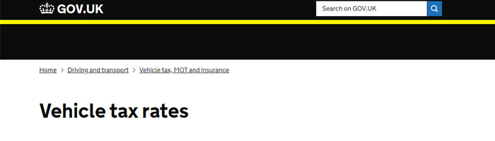 Cost of Car tax Form Screen Shot