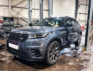 Range Rover Velar in the workshop for a Service